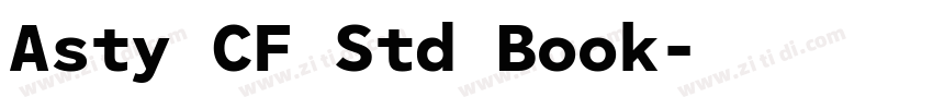 Asty CF Std Book字体转换 Asty CF Std Book字体转换